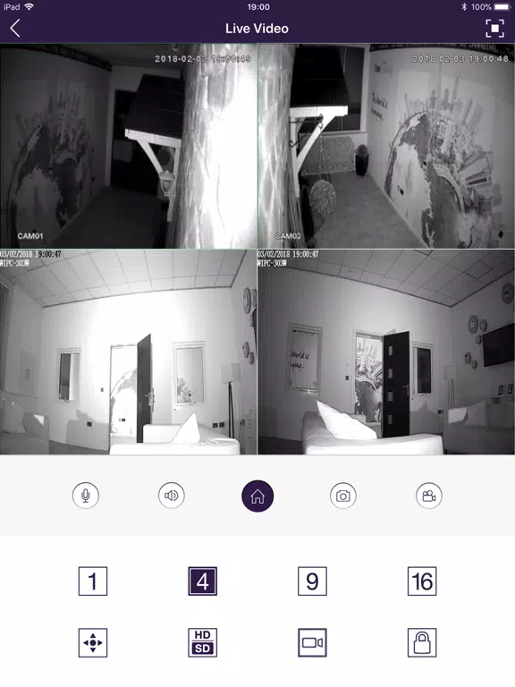 YALE CCTV iPad  স্ক্রিনশট
