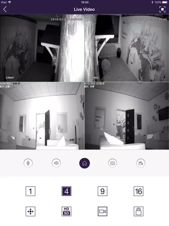 YALE CCTV iPad  স্ক্রিনশট
