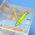 Paper Map with markers for iPhone Paper Map with markers for iPhone