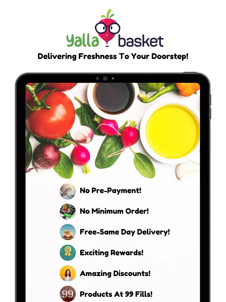 Yalla Basket: Grocery Delivery iPad  स्क्रीनशॉट
