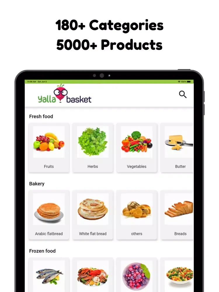 Yalla Basket: Grocery Delivery iPad  स्क्रीनशॉट
