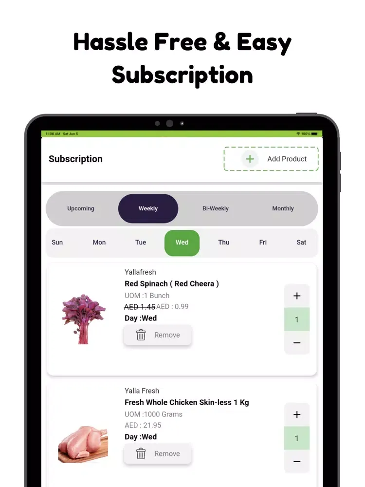 Yalla Basket: Grocery Delivery iPad  स्क्रीनशॉट