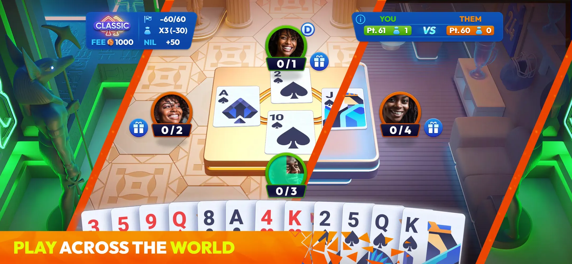 Tangkapan skrin Spades