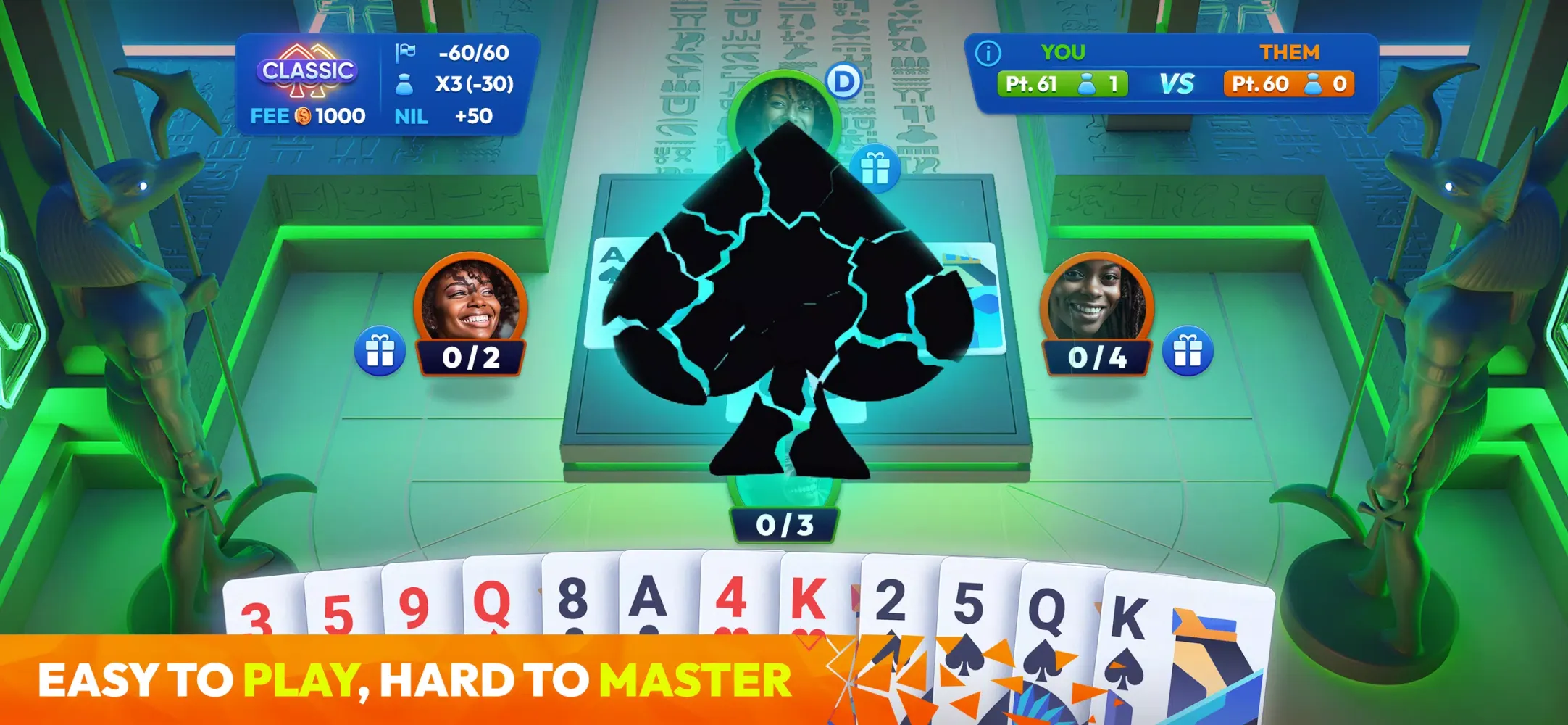 Tangkapan skrin Spades