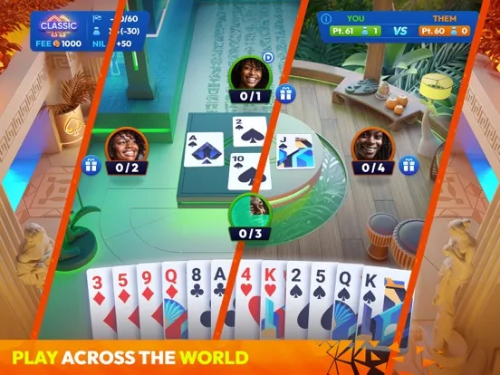 Ảnh chụp màn hình của Spades Masters - Card Game iPad 