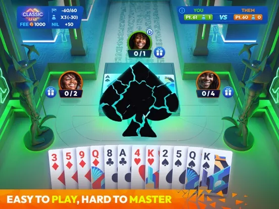 Ảnh chụp màn hình của Spades Masters - Card Game iPad 