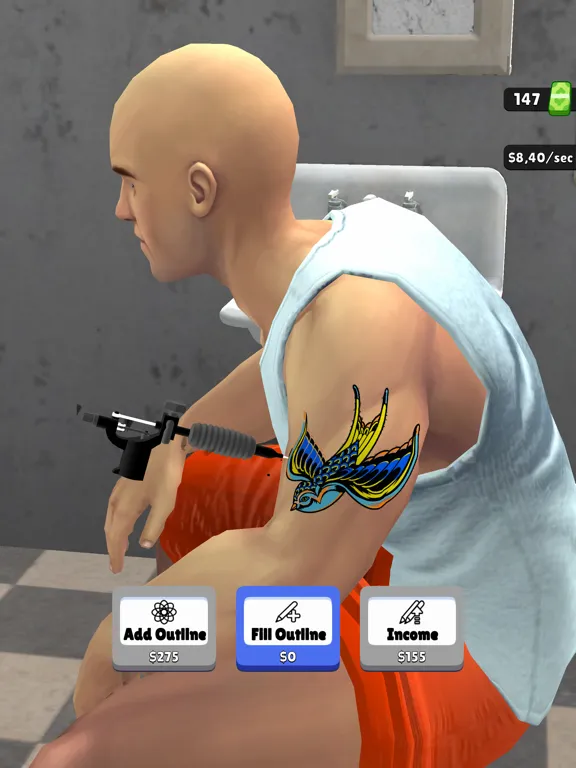 Idle Tattoo iPad  স্ক্রিনশট