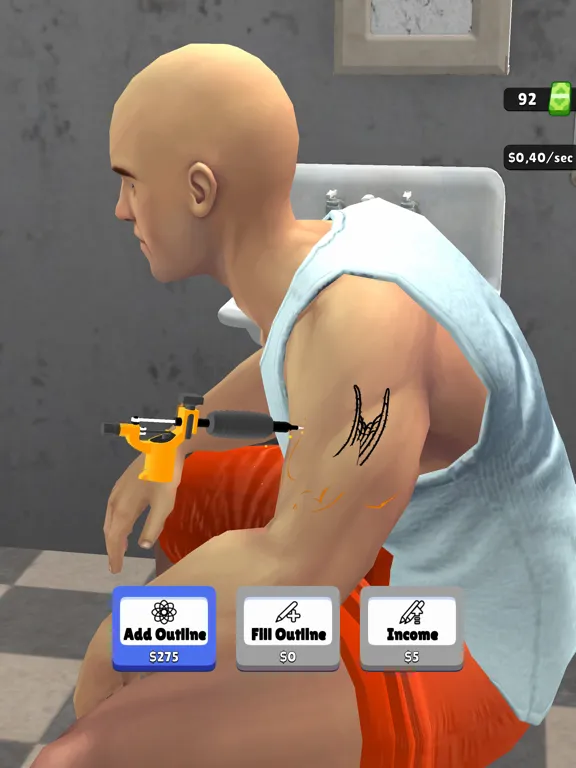 Idle Tattoo iPad  স্ক্রিনশট