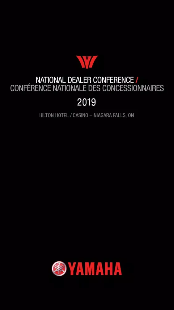 Zrzuty ekranu Yamaha Dealer Conference 2019