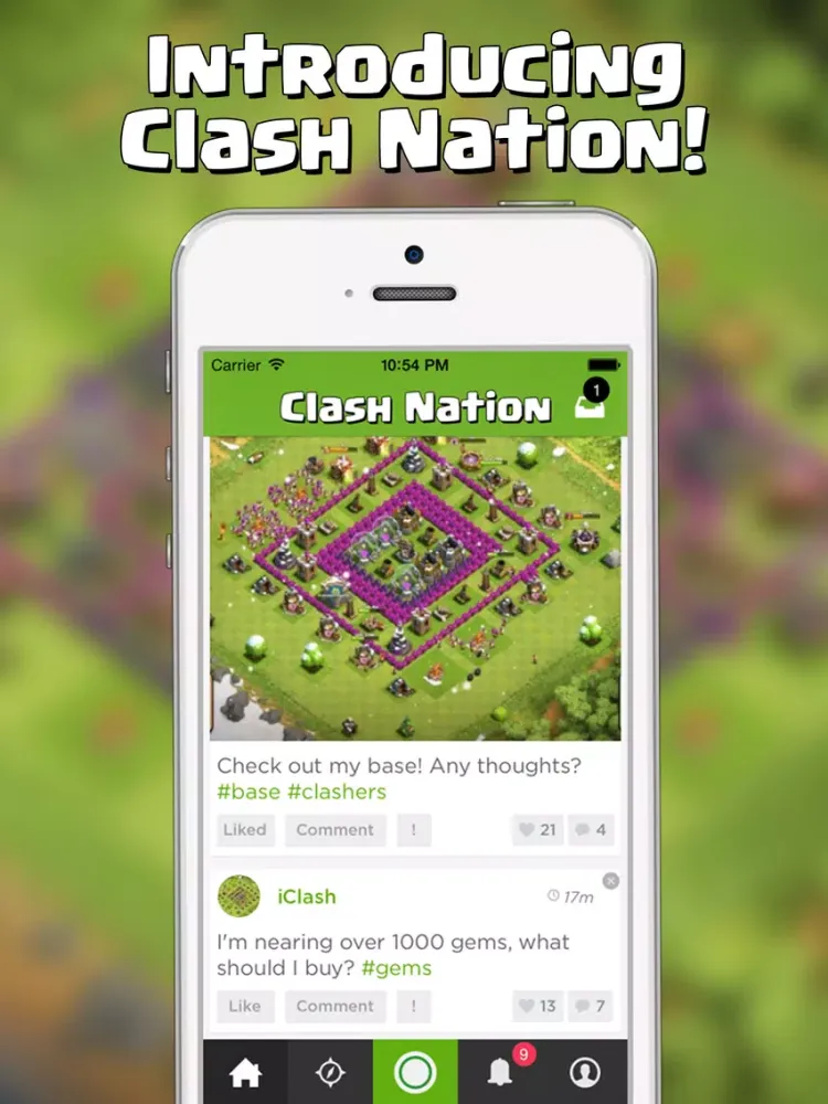 Clash Nation - Community for Clash of Clans! Wiki, Builder, Tips & More iPad Screenshots