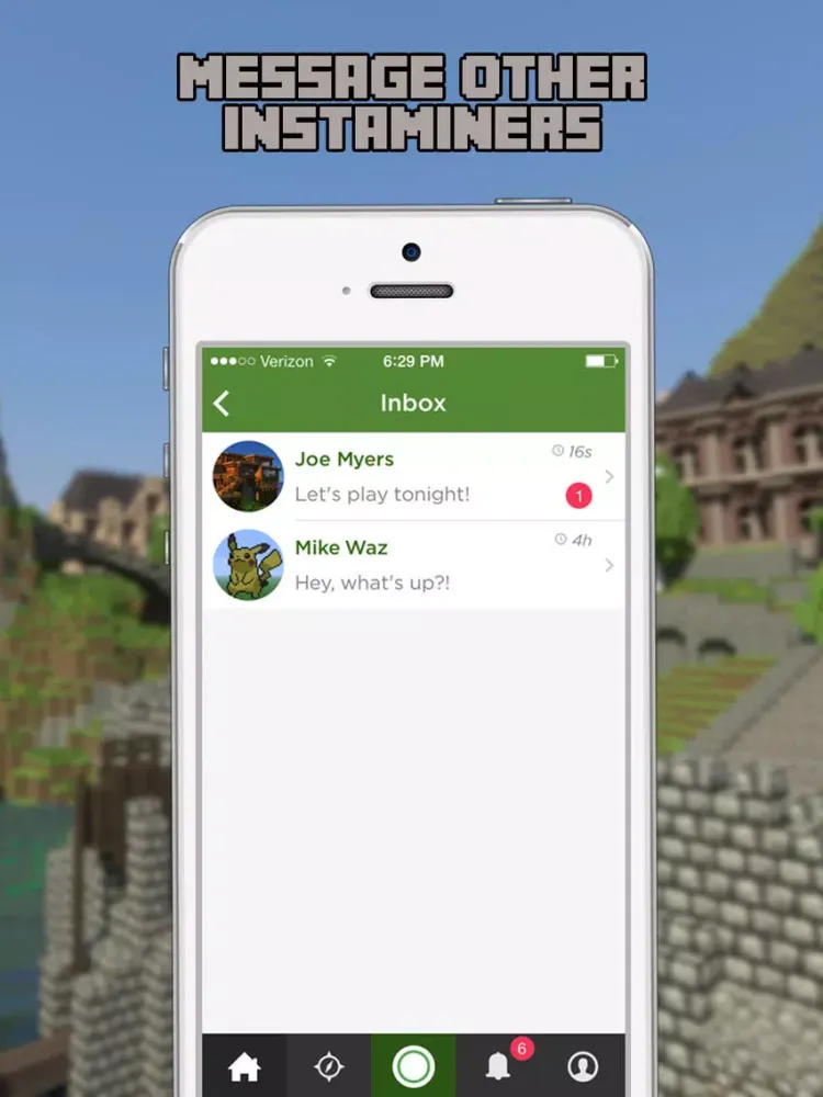 InstaMine - Social Network for Minecraft! Skins, Wiki, Servers, Mods & More iPad 應用截圖