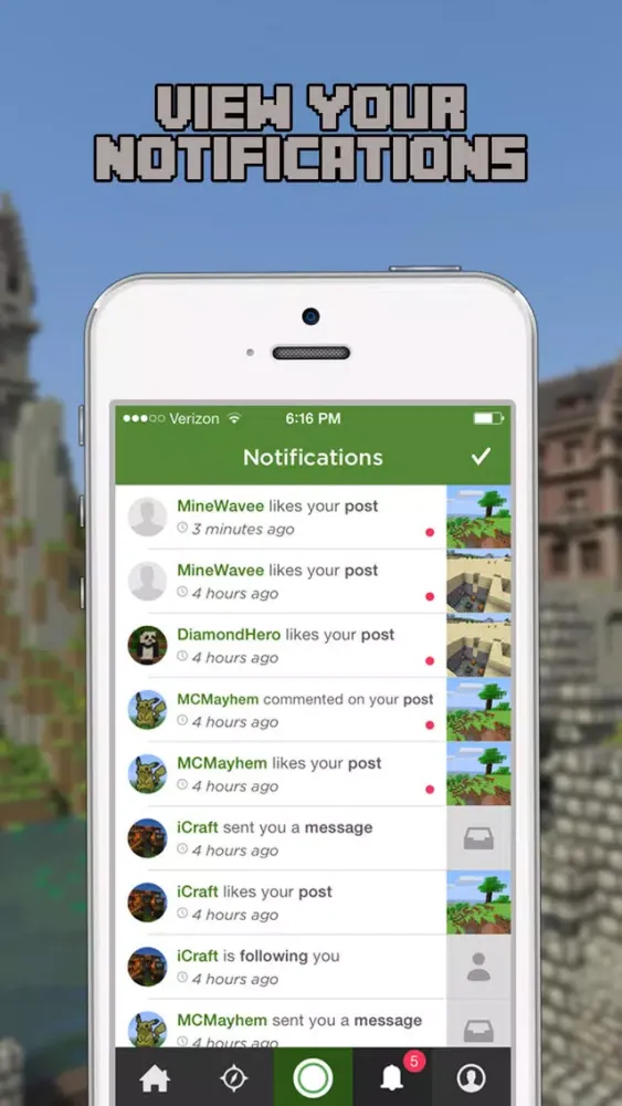 InstaMine - Social Network for Minecraft! Skins, Wiki, Servers, Mods & More應用截圖