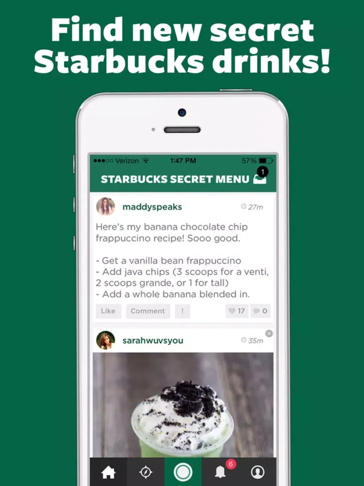 Secret Menu Starbucks Edition - Coffee, Frappuccino, Macchiato, Tea, Cold, and Hot Drinks Recipes iPad 應用截圖