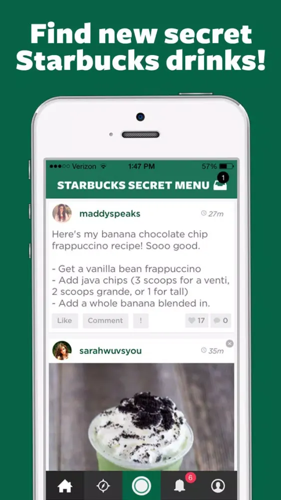 Secret Menu Starbucks Edition - Coffee, Frappuccino, Macchiato, Tea, Cold, and Hot Drinks Recipes應用截圖