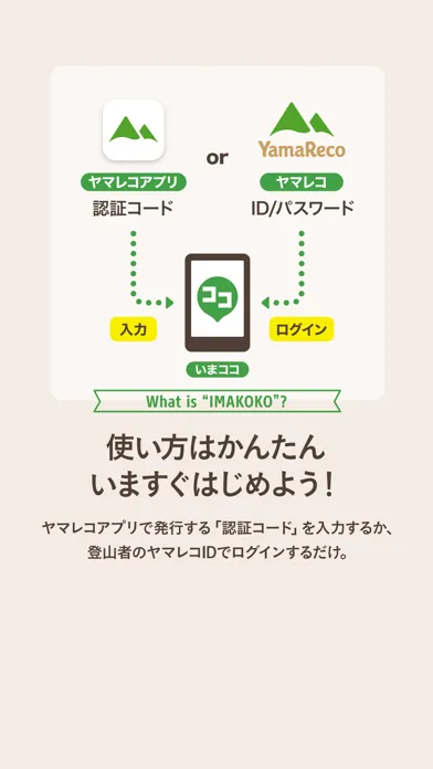 いまココ - 登山者の現在位置がわかる見守りアプリ 스크린샷