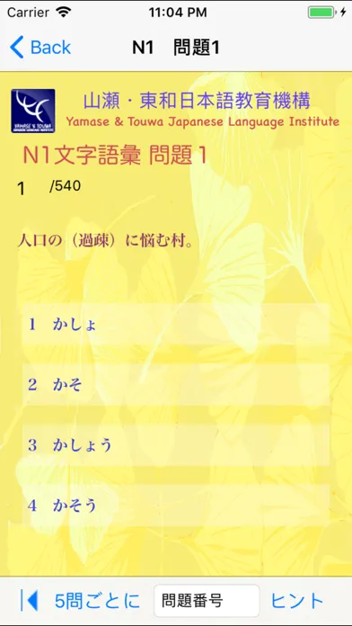 N1 文字語彙・まとめ স্ক্রিনশট