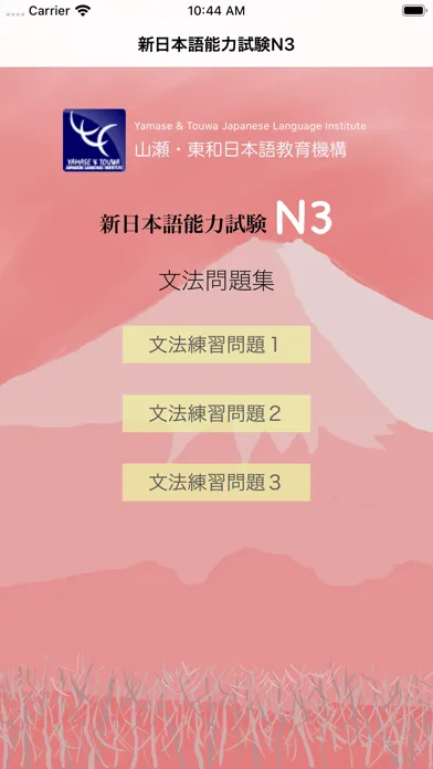 Capturas de tela do N3-文法問題集
