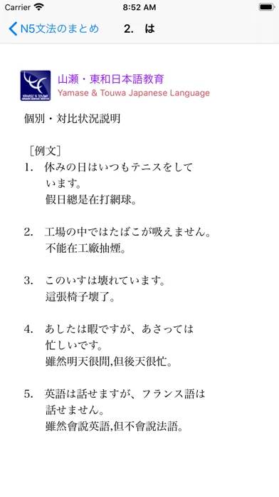 N5 文法のまとめ・練習 स्क्रीनशॉट