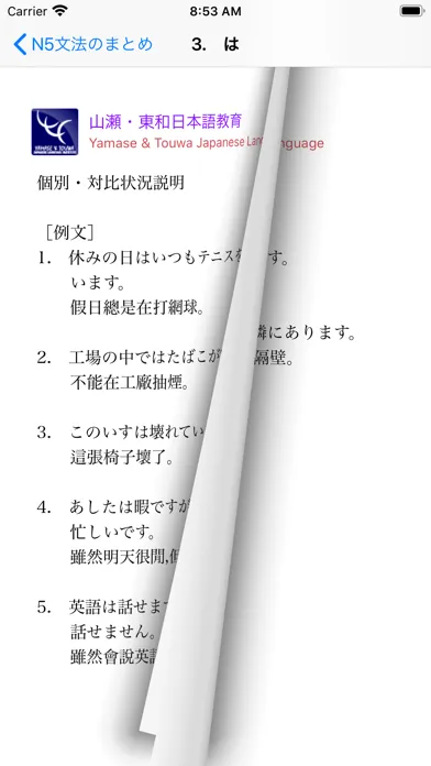 N5 文法のまとめ・練習 स्क्रीनशॉट