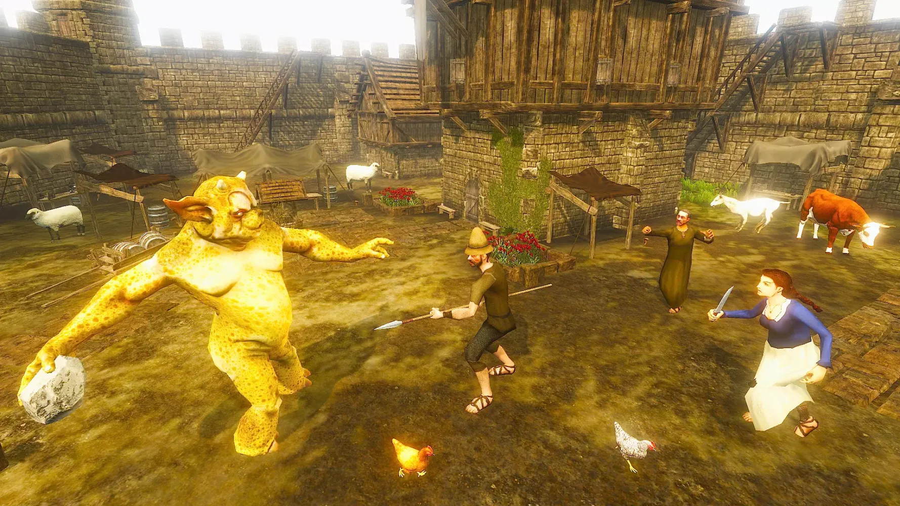 Capturas de tela do Angry Beast Simulator