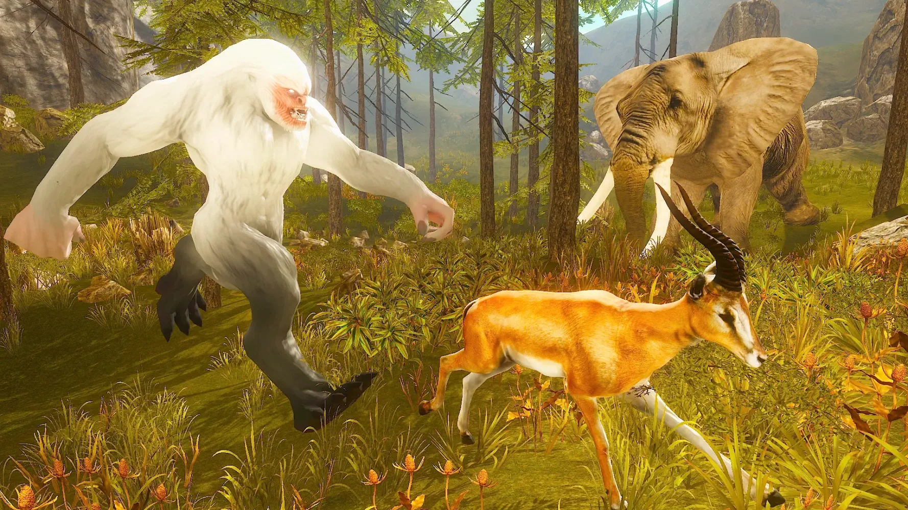 Tangkapan skrin Scary Yeti Simulator