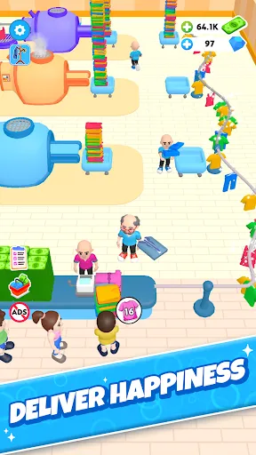 Скриншоты Laundry Rush - Idle Game