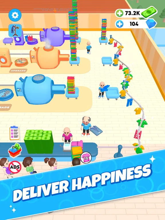 Скриншоты Laundry Rush - Idle Game iPad 