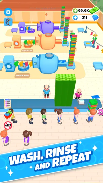 Скриншоты Laundry Rush - Idle Game