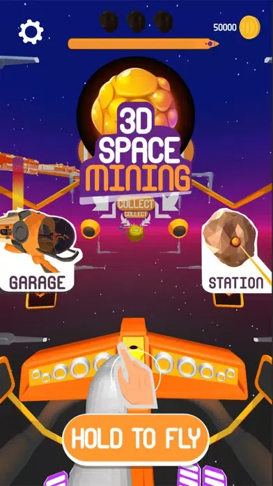 ภาพหน้าจอของ Space Mining 3D