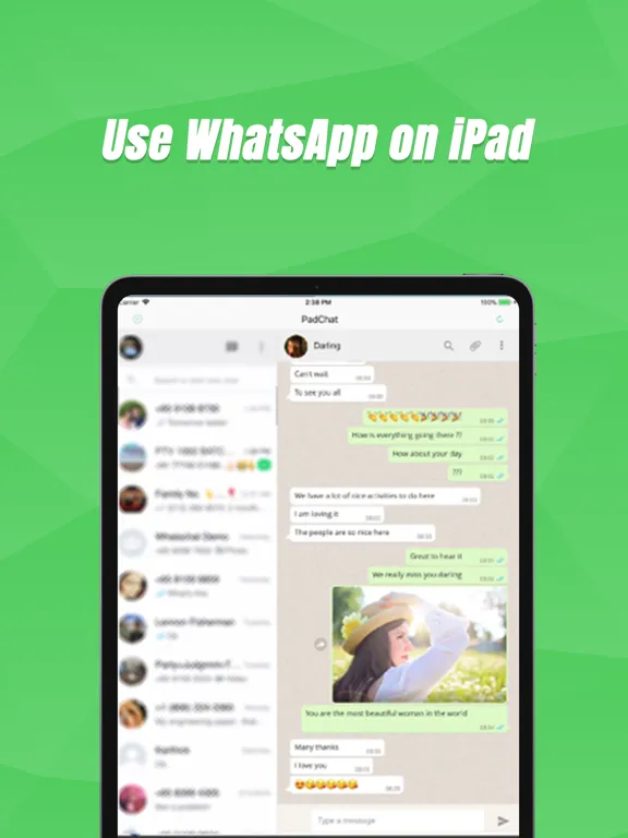 Tangkapan layar Whats Web - GB Whats iPad 