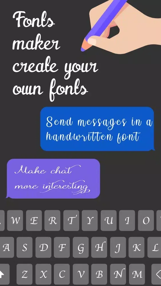 Screenshot di Font Maker Handwriting .