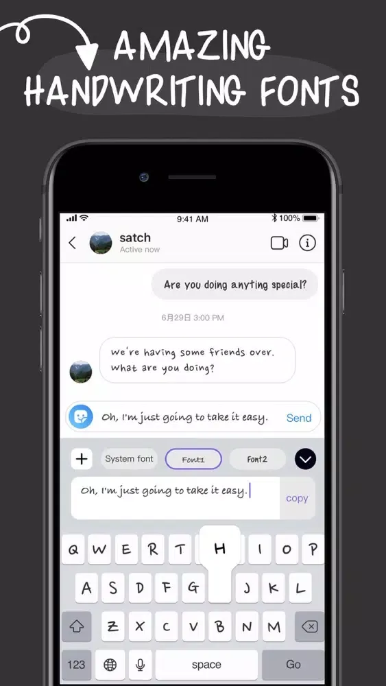 Screenshot di Font Maker Handwriting .
