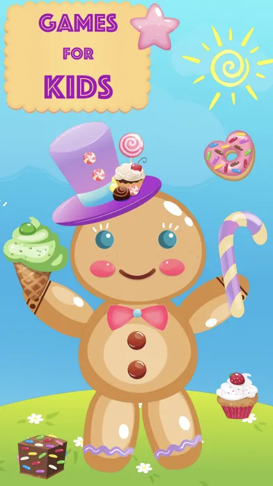 Gingerbread man games for kids 스크린샷