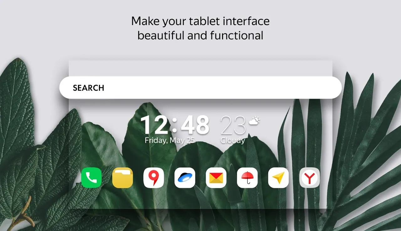 ภาพหน้าจอของ Yandex Launcher