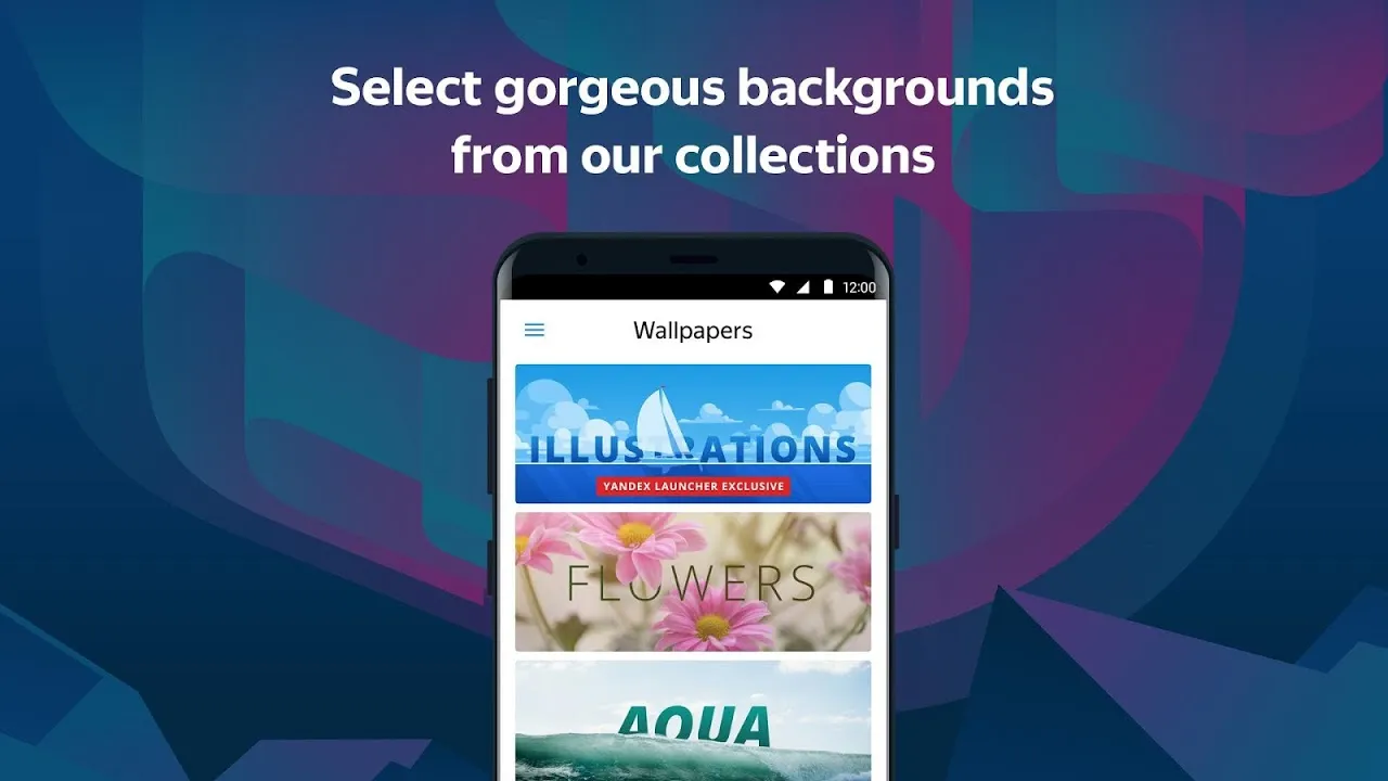ภาพหน้าจอของ Yandex Launcher