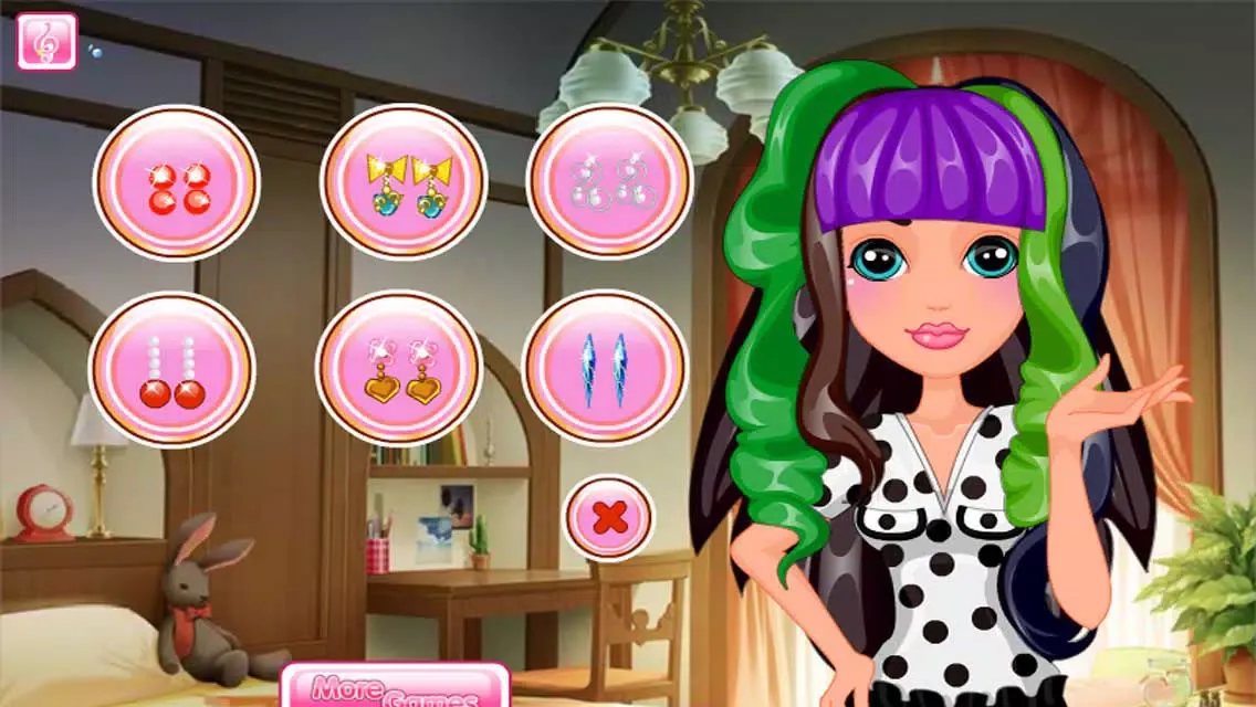 Capturas de tela do School Girl Makeover - Hair Design & Dress up