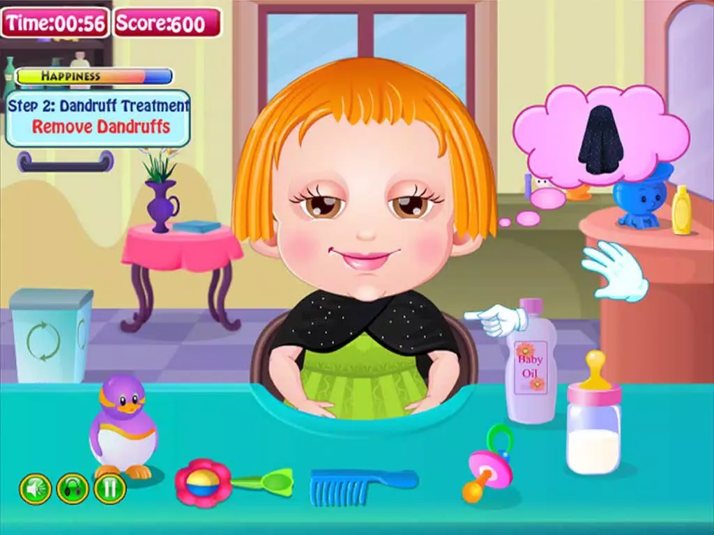 Ảnh chụp màn hình của Cute Baby Cut Hair iPad 