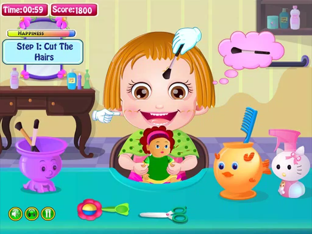 Cute Baby Cut Hair iPad  Screenshots