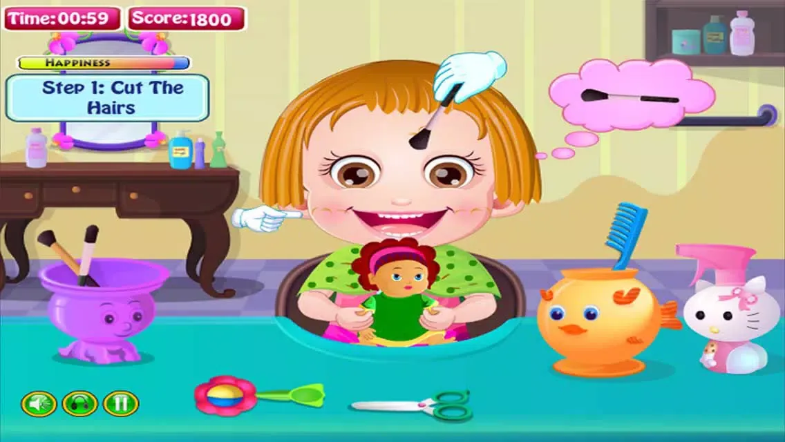 Ảnh chụp màn hình của Cute Baby Cut Hair