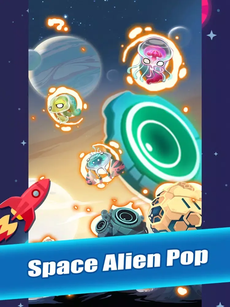Space Alien Pop iPad  Screenshots