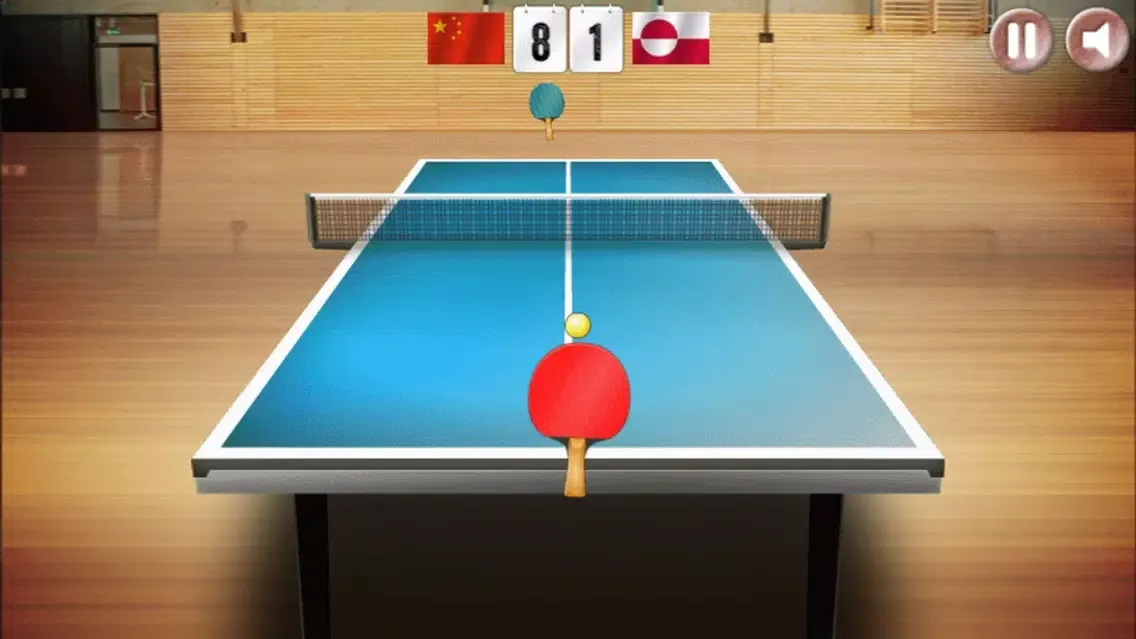 Tangkapan skrin Table Tennis World 3D - Real Challenge Match