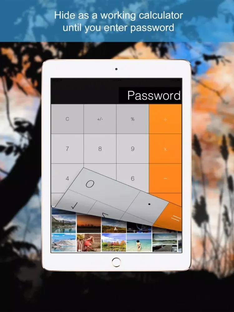 Capturas de tela do Secret Calculator - Hide Photo Safe & Lock Video iPad 