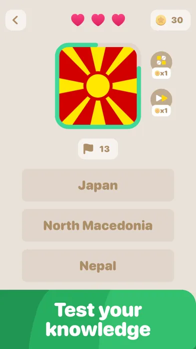 ภาพหน้าจอของ Flag Quest: Guess The Flags