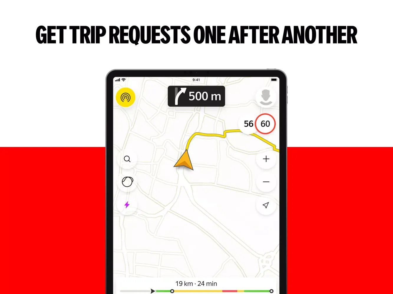 Tangkapan skrin Yango Pro (Taximeter)—driver