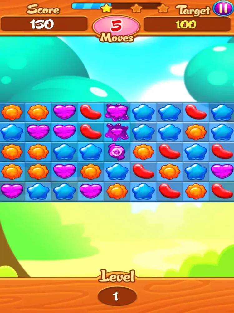 Capturas de pantalla de Classic Funny Candy - Puzzle Casual Games iPad 