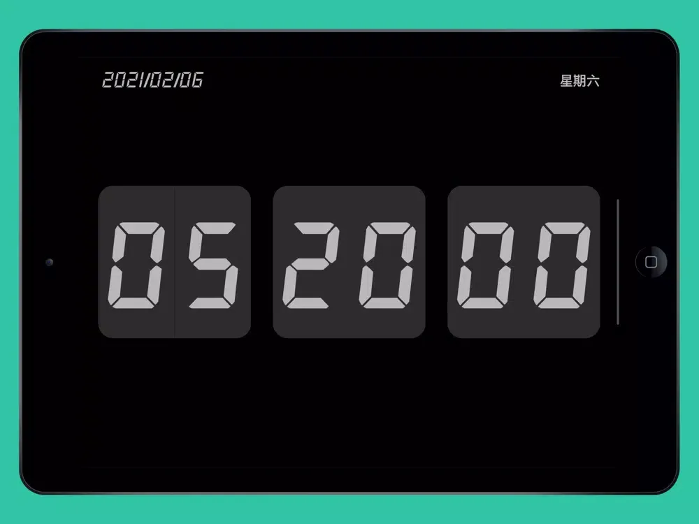 Good Times-Page Turning Clock iPad 應用截圖