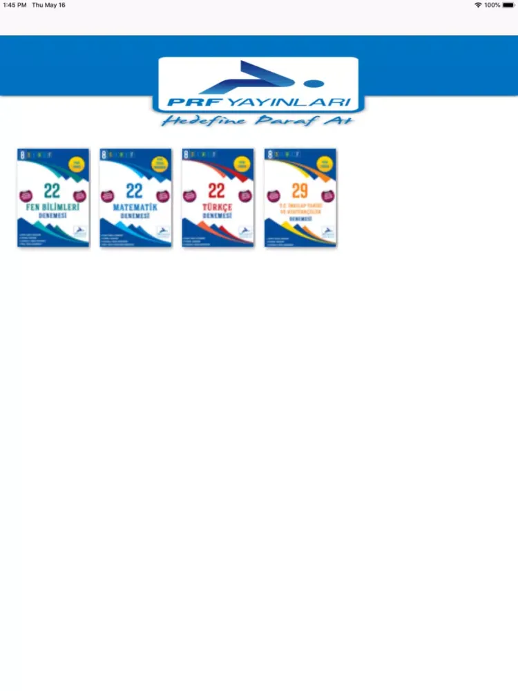 Zrzuty ekranu Paraf Cep iPad 