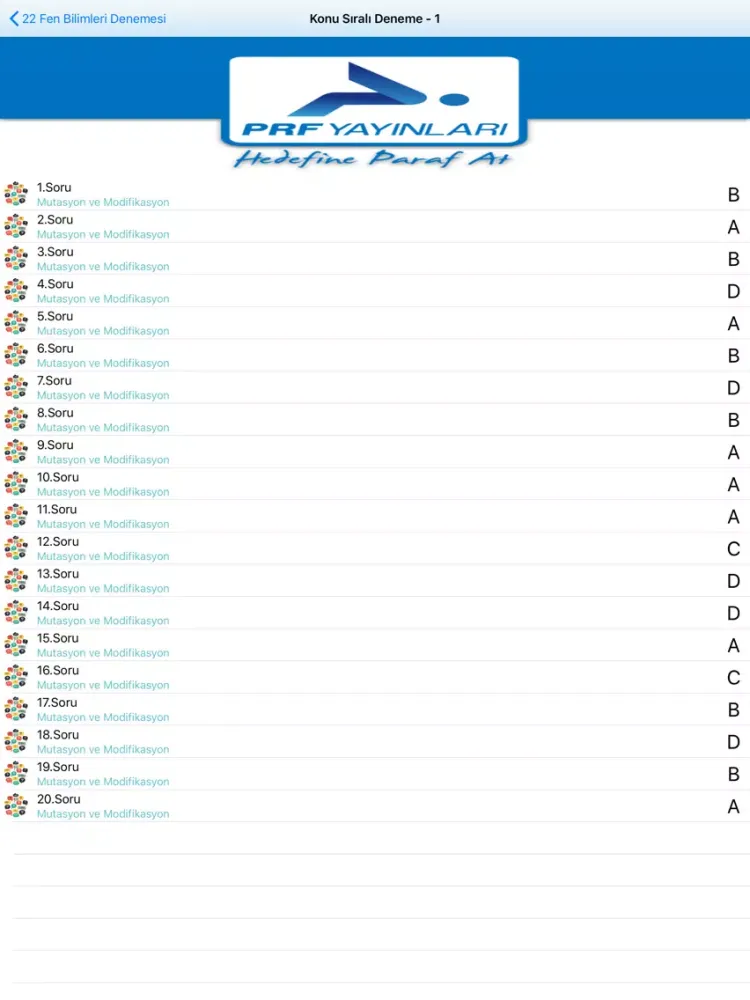 Zrzuty ekranu Paraf Cep iPad 