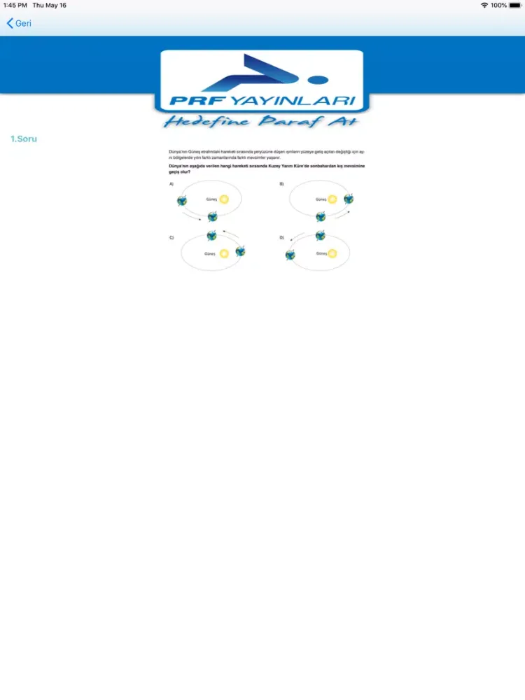 Zrzuty ekranu Paraf Cep iPad 