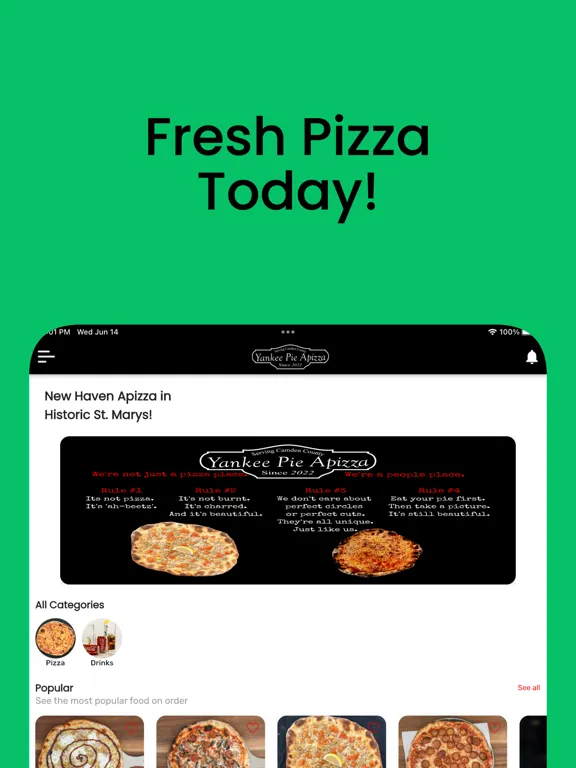 Screenshot di Yankee Pie Apizza iPad 